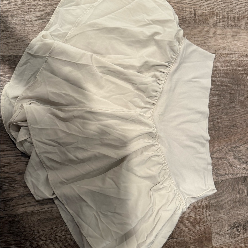 Aerie Cream Flowy Shorts